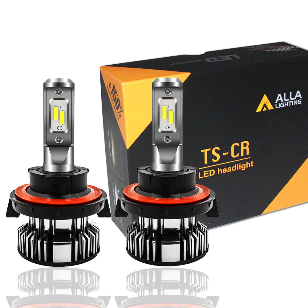 Alla Lighting H13 Headlight Bulb,Old Halogen Convert to Pure White Bright LED