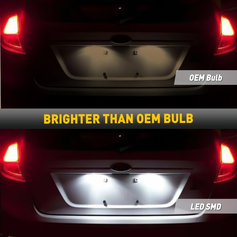 For Explorer Ford Fusion Escape White Expedition LED 18-SMD Plate License Lights
