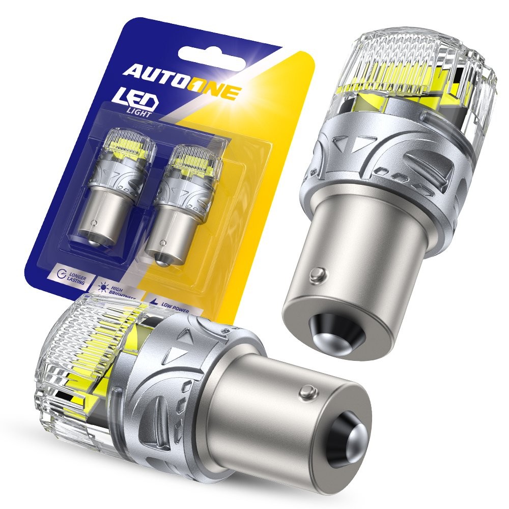 2pcs 1156 LED Reverse Backup Light Bulbs Super Bright White 6000K 1000LM BA15s