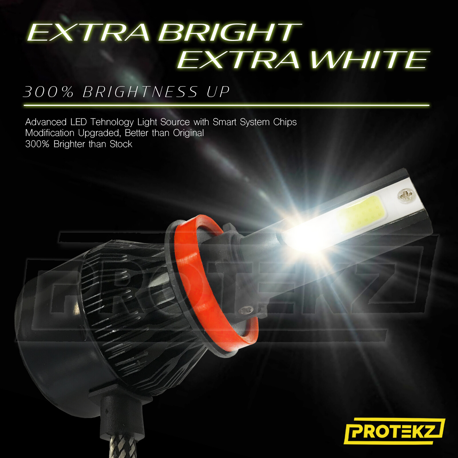 H3 LED Headlight Kit Cooling Fan 5Years Warranty COB Chip 800W 120000LM 6500K