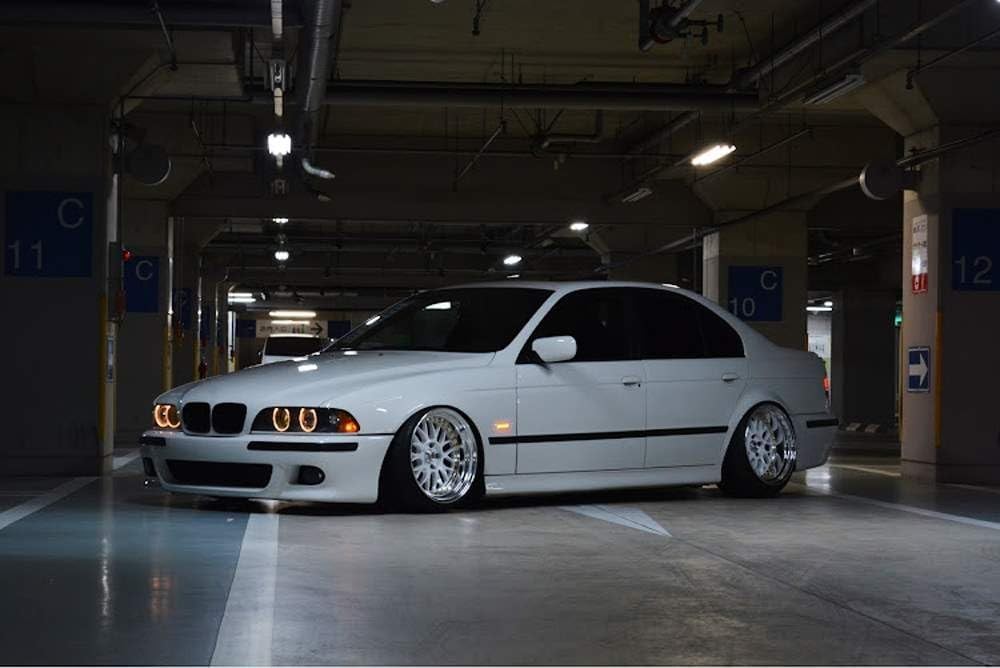 Smoke Lens Amber Full LED Strip Fender Blinker Side Markers For BMW E39 5 Series