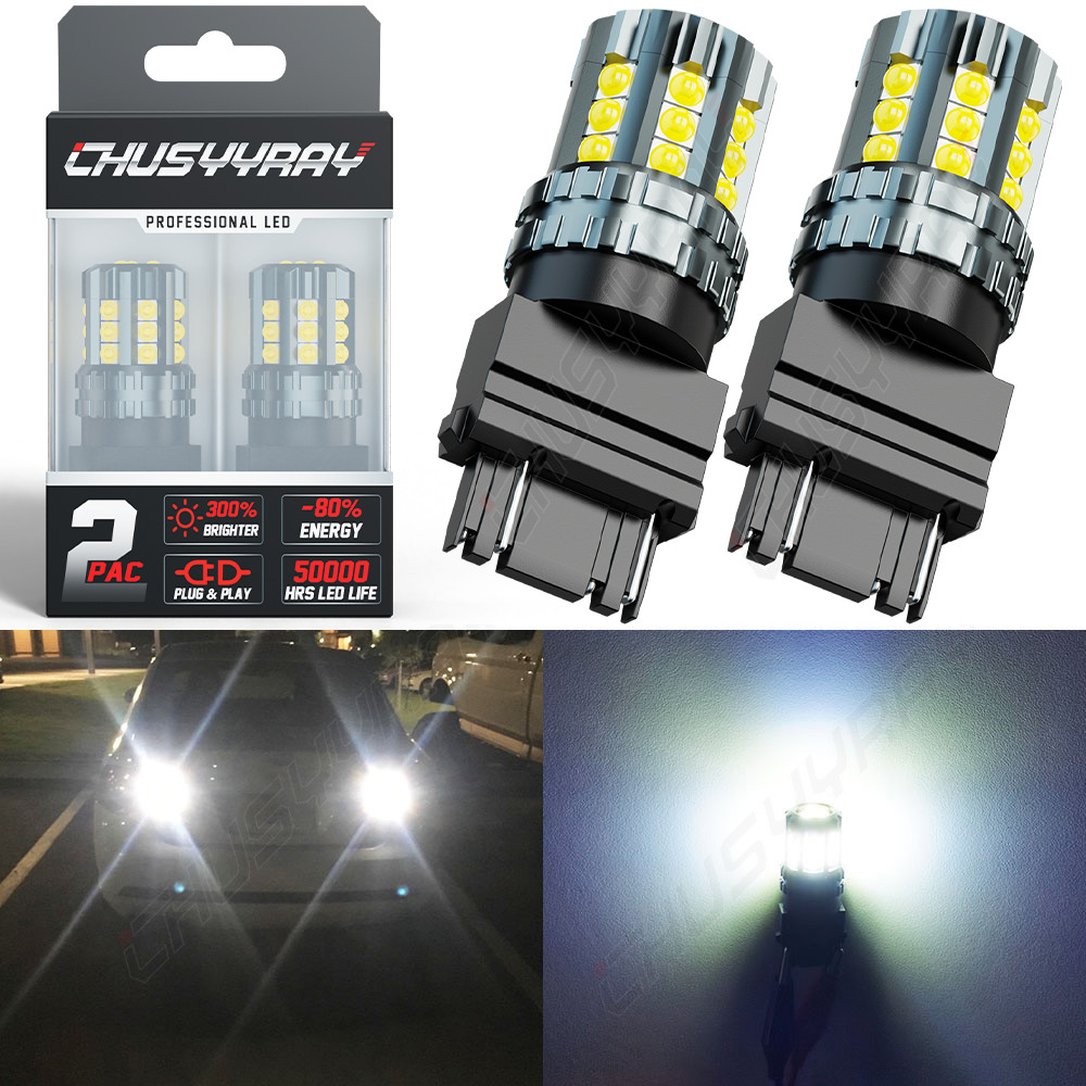 1000LM White 3156 3157 LED Reverse Backup Light Bulb For 2015-2021 Ford Mustang