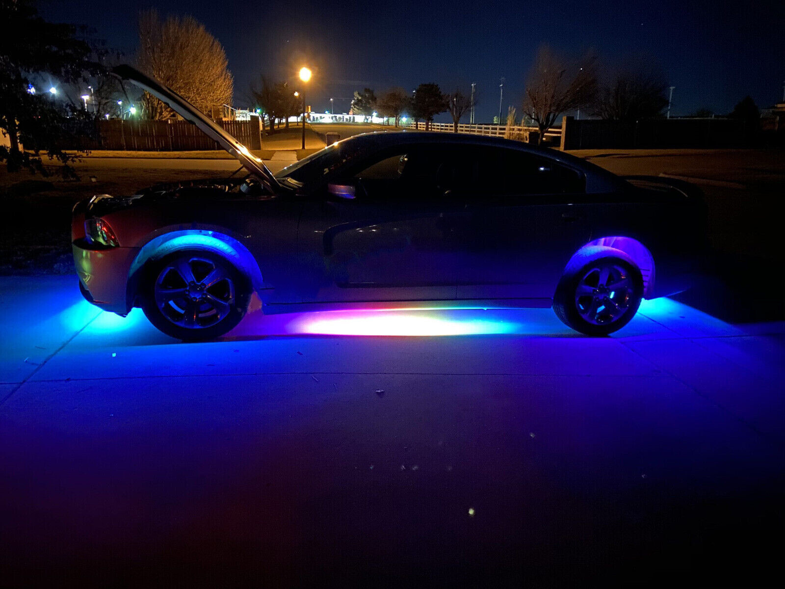 16PCS Triple Row 1/2/3/4/5/6.5FT Treble LEDs CHASING Slingshot Hood Light Strips