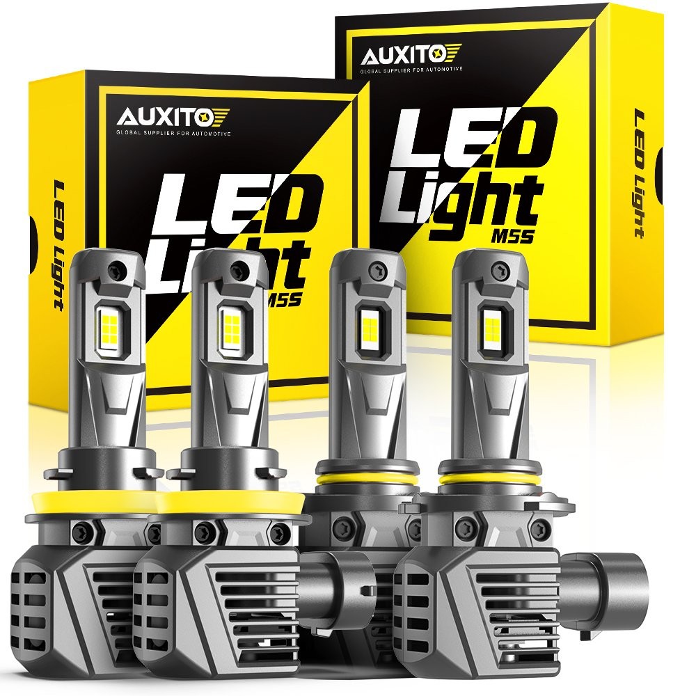 Auxito 9005+H11 Combo LED Headlight 120W 22000LM High/Low Beam 6500K Bulbs Kit V