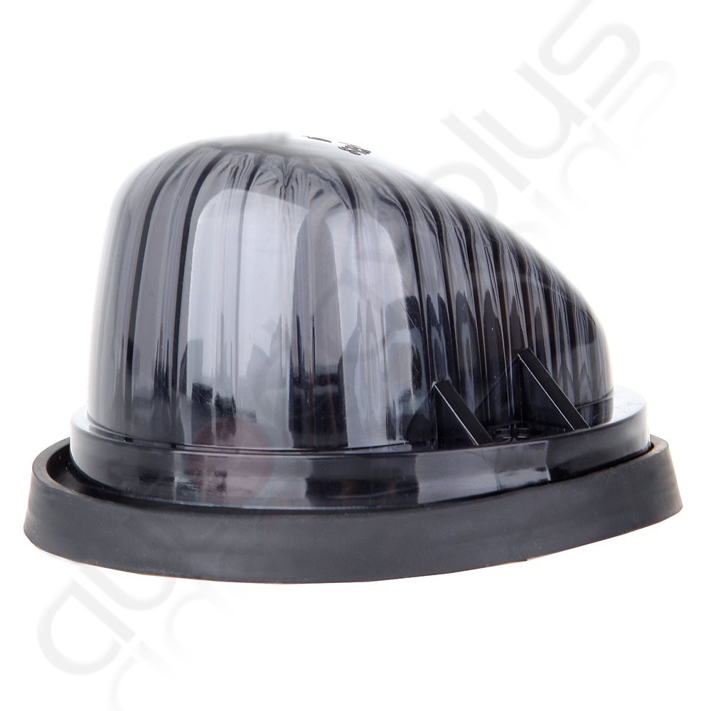 5x Cab Marker Running Round Light Smoke Lens+Base housing+12V LED For Chevy GMC