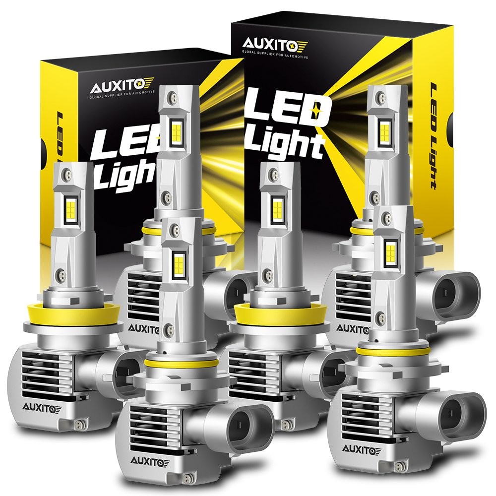 9005 9006 H11 LED Combo Headlight Low High Bulb Beam Fog Light Kit White 6000K