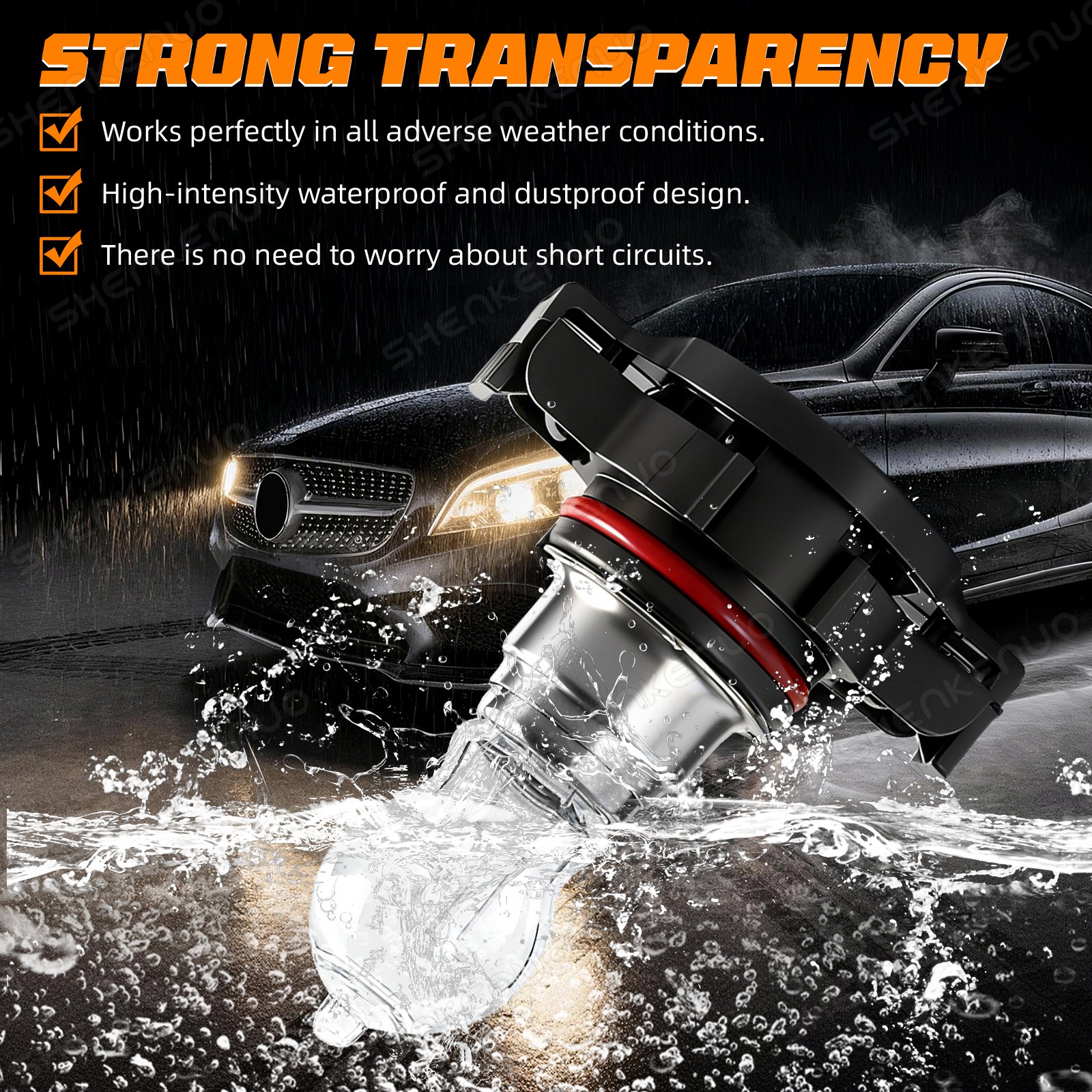 For Chevrolet Tahoe 2007-2014 H16 5202 3400K Warm White Halogen Fog Light Bulbs