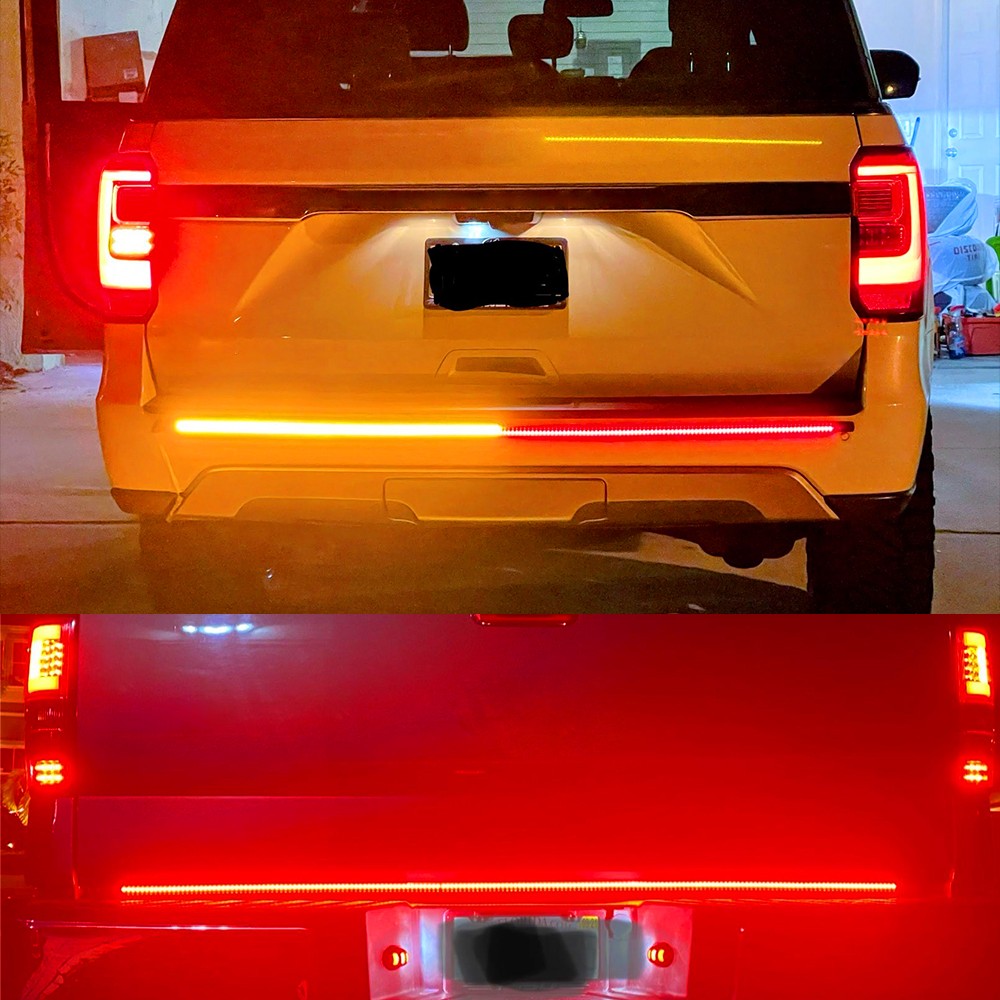 3 48″ LED Row 432 Tailgate Strip Light Bar Truck Brake Reverse Signal Tail Lamp