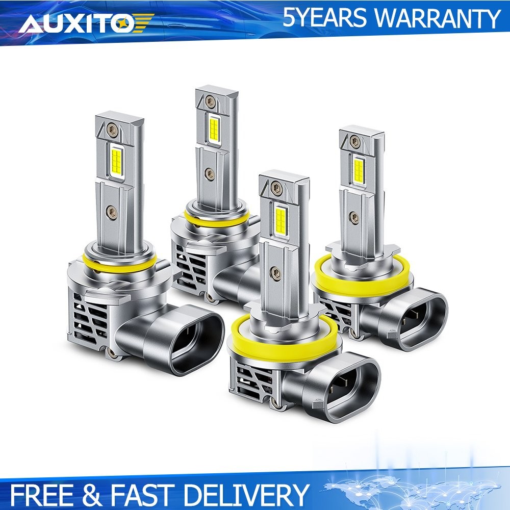 AUXITO 9005 + H11 LED Headlight Kit Bulbs High Low Beam White 100000LM 4-40X