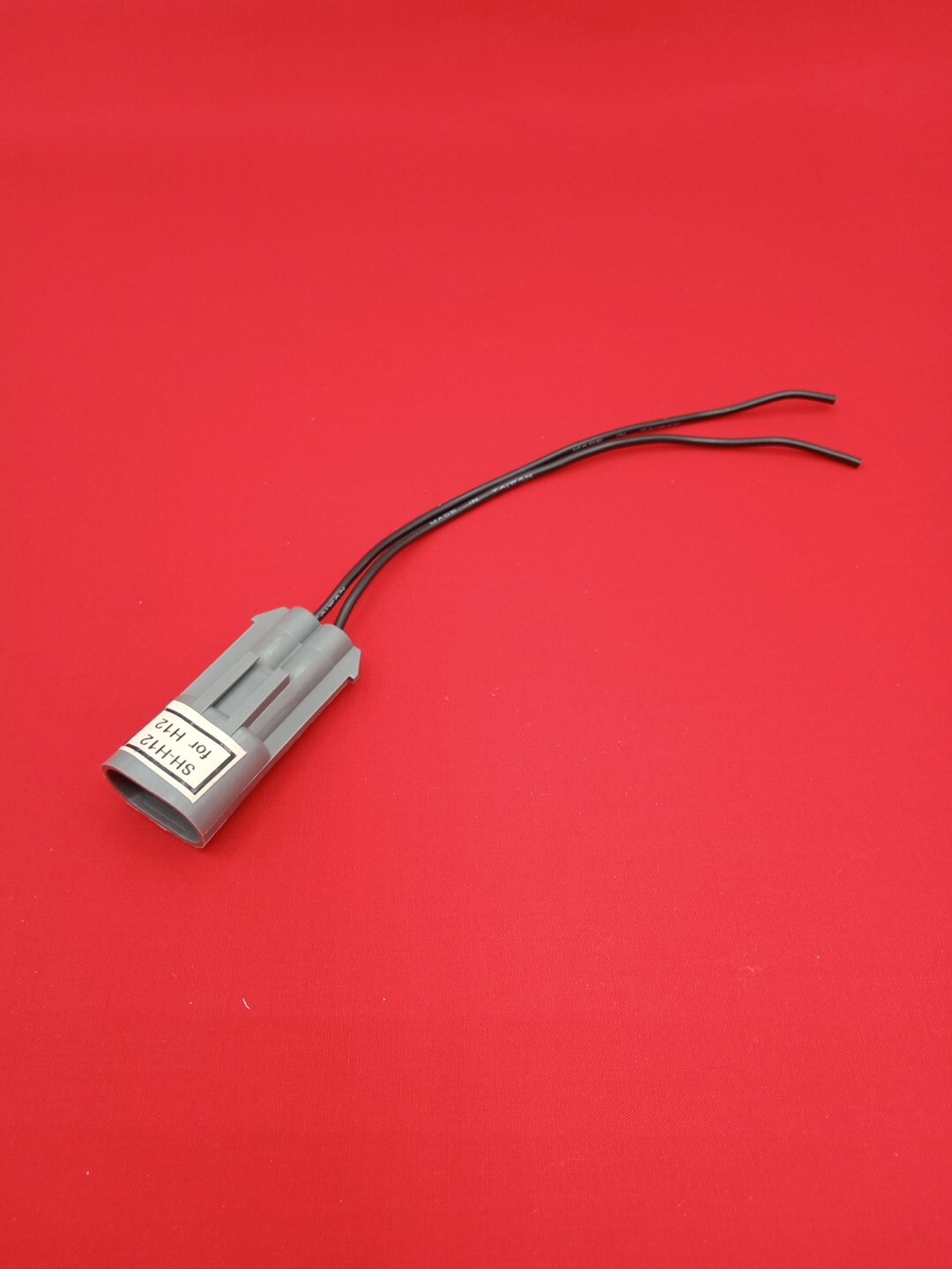 (1) H12 GRAY COLOR Fog Light Bulb Socket Female Connector wire Pigtail harness