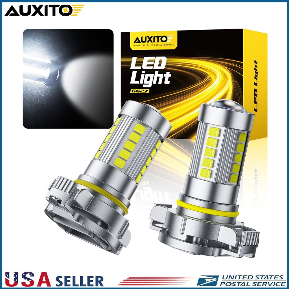 2pcs 5202 LED Headlight Bulbs 6500K Super Bright Pure White Fog Light Bulb Kit
