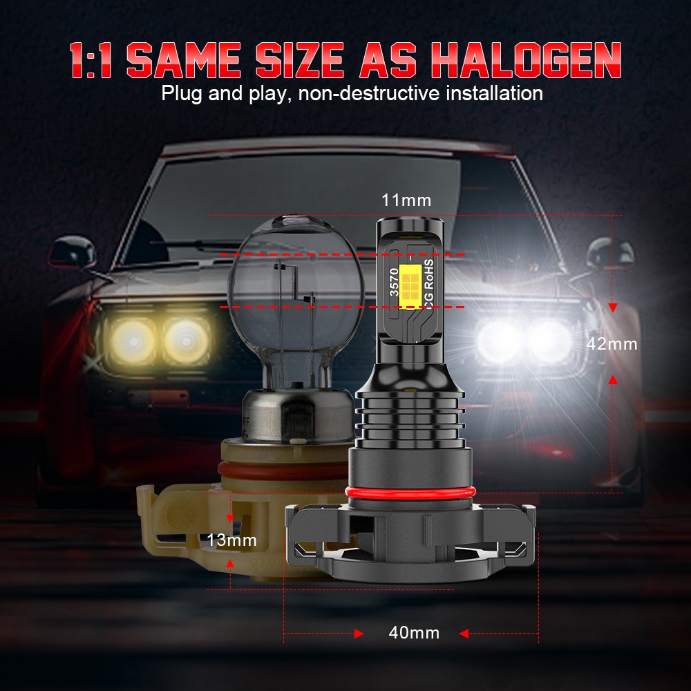 6X LED Headlight Blubs+ Fog Light kit For 2007-2019 Silverado 1500 2500 HD