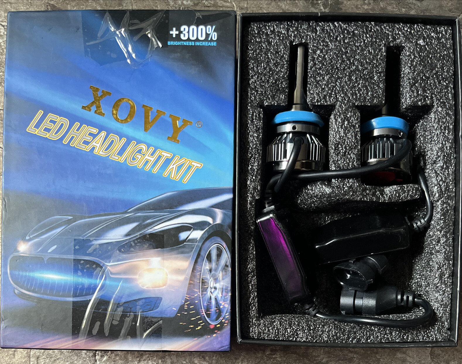 Xovy H11 LED Headlights Bulbs, Super Bright 65W Conversion Kit Pack Of 2 – New