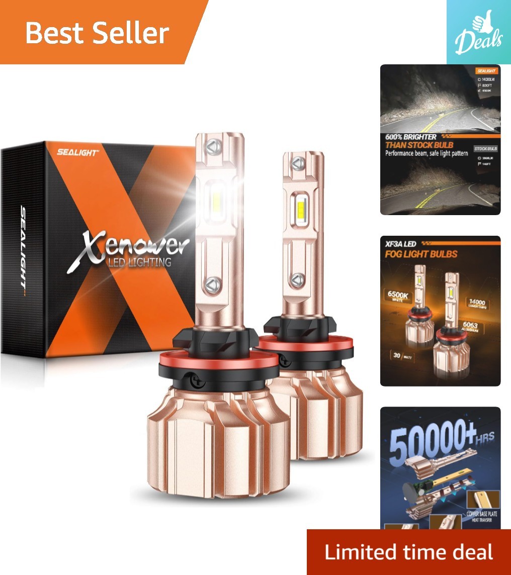 Waterproof 880 LED Fog Light Bulbs – 50000 Hours Lifespan & Easy Install