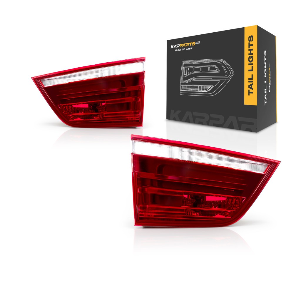 For BMW X3 2011-2017 Back Up Light Driver Passenger Side Pair Inner CAPA w/Bulbs