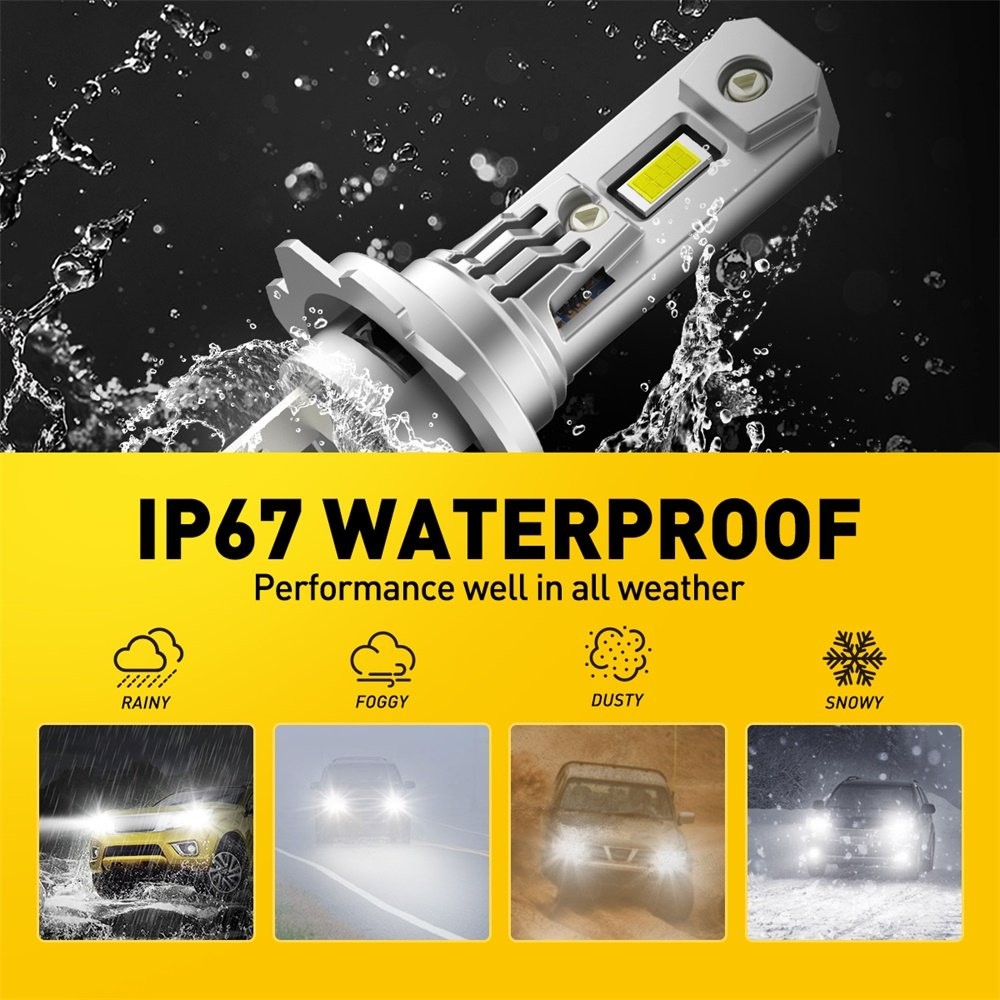 2x H7 LED Headlight Bulb High or Low Beam Super White 30000LM Lights 1-10Set