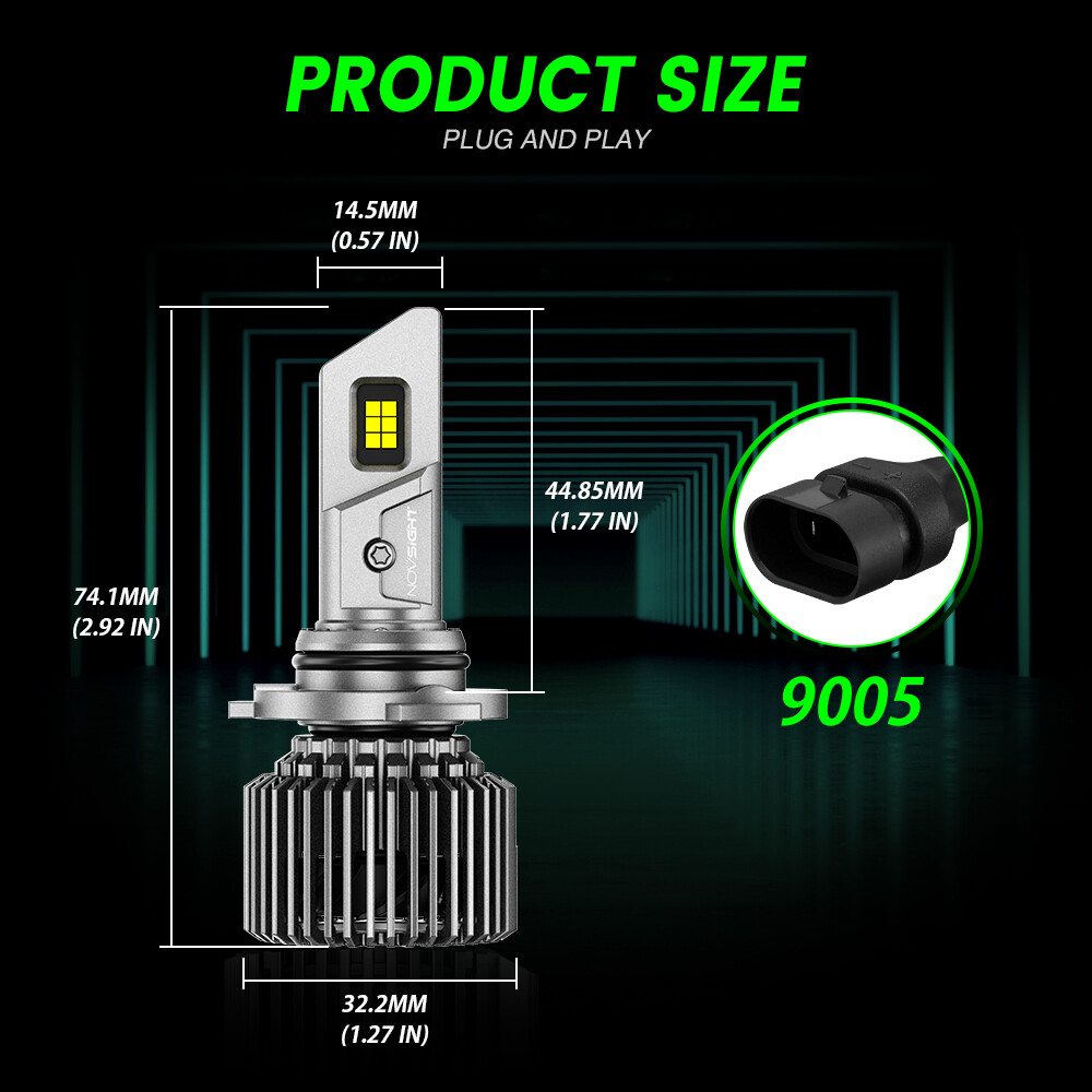 White 9005 9006 H11 Combo LED Headlight Fog Light Kit Bulbs Super High/Low Beam