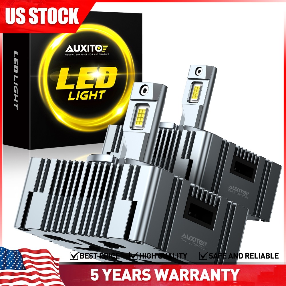 2PCS D5S D5R LED Headlight Bulbs 24000LM 120W 6500K White 500% Brightness Y19
