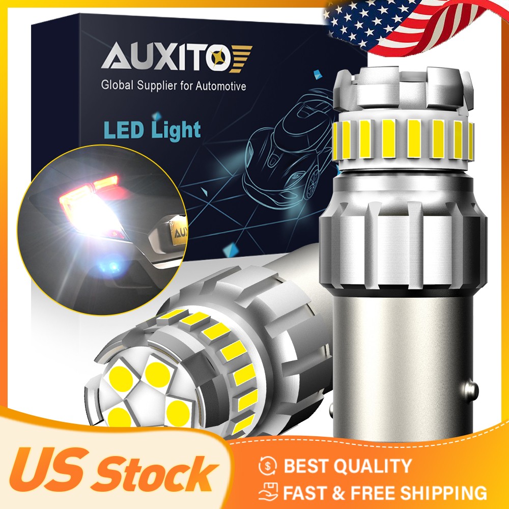 AUXITO 1157 2057 LED Turn Signal Brake Reverse Parking Light Bulb White 2F