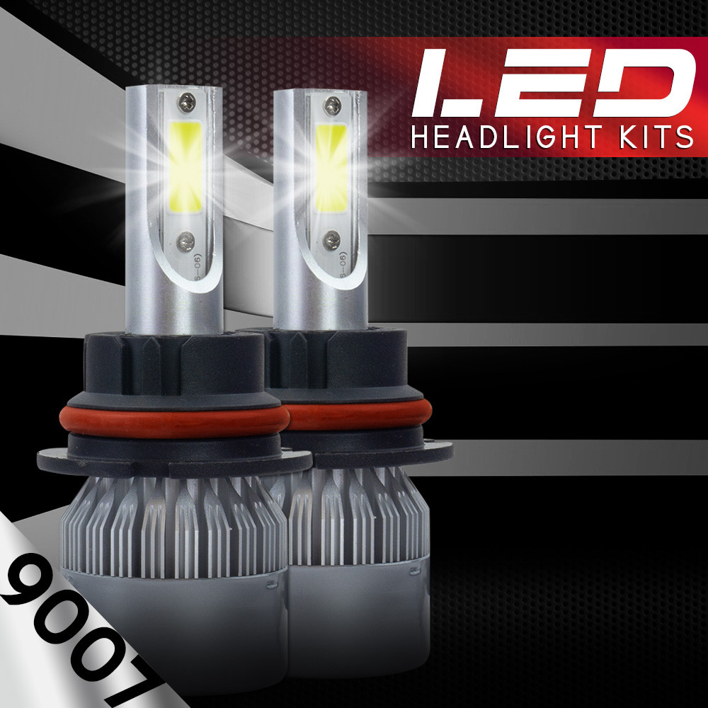 XENTEC 9007 HB5 LED Headlight Bulb Kit Low High Beam 6000K 90W 180000LM White.