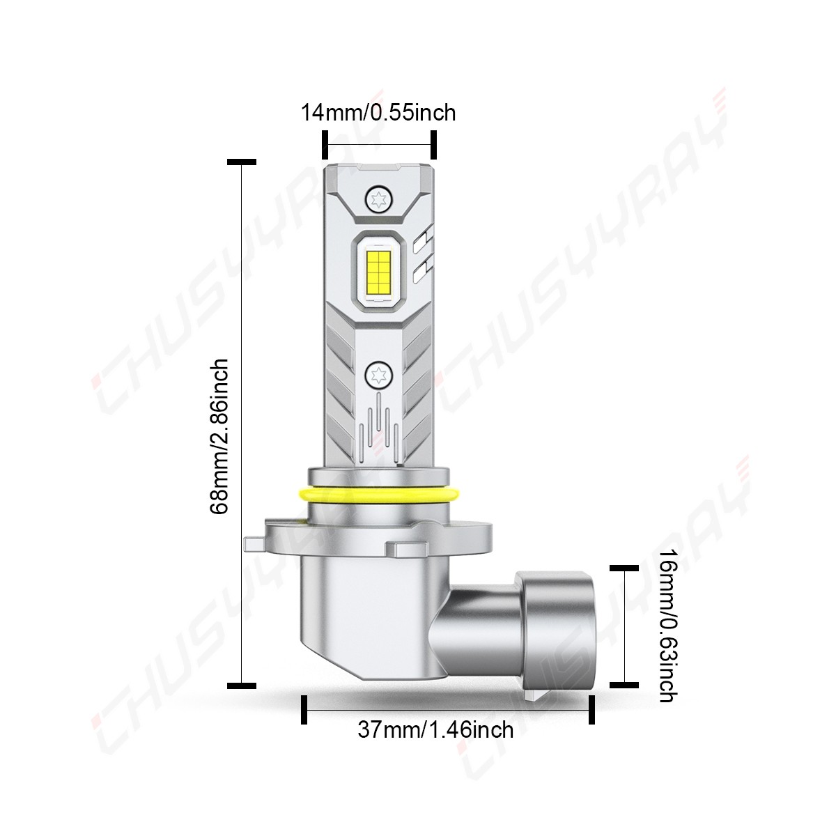 For Honda Accord 2003-2007 LED Headlight Bulbs White High Beam 9005 HB3