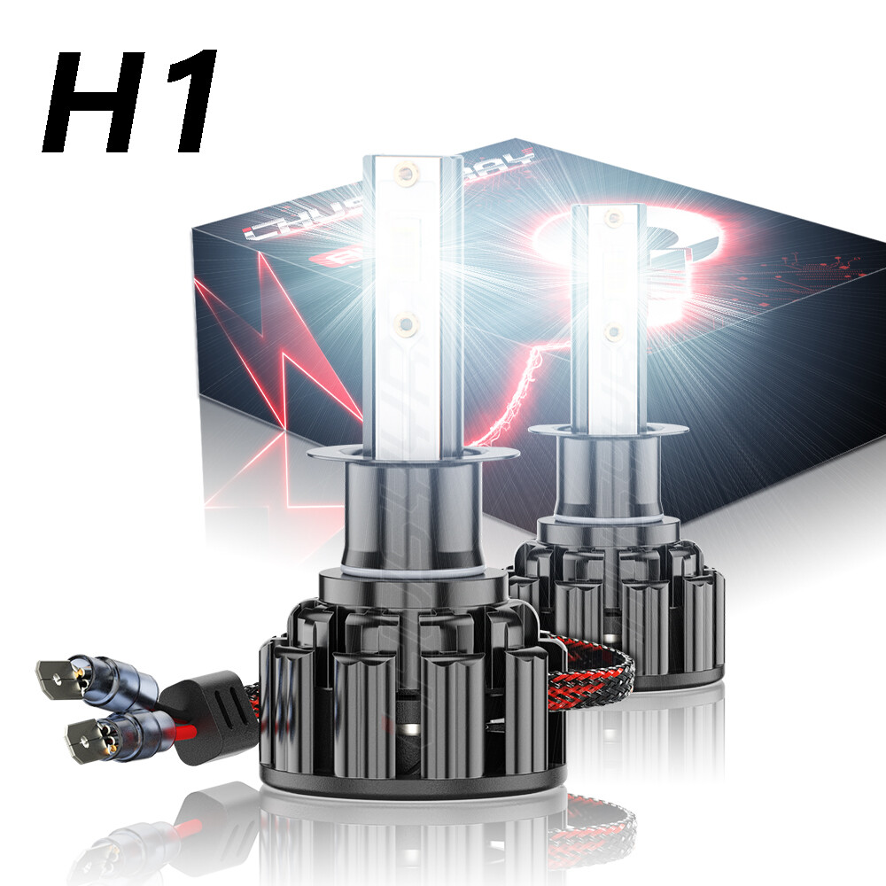 2Pcs NEW CSP LED Headlight Bulbs Super power combo For BMW E30 E34 E24 E36 E38