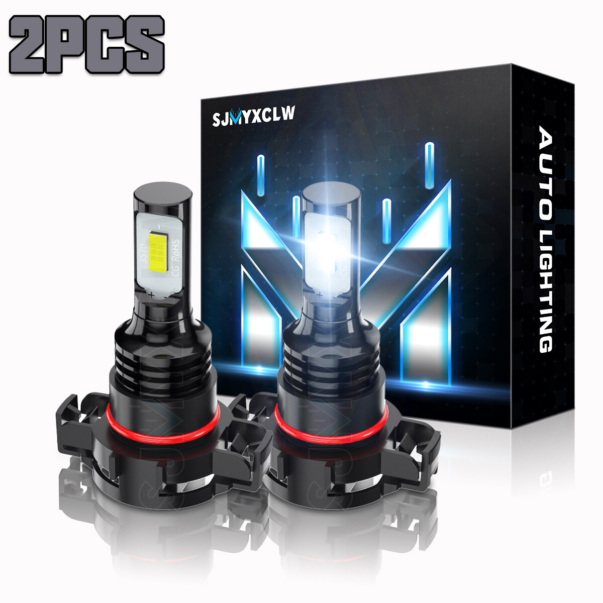 For GMC Yukon XL 2015 2016 2017 2018 2019 5202 H16 LED Fog Lamp Light Bulbs