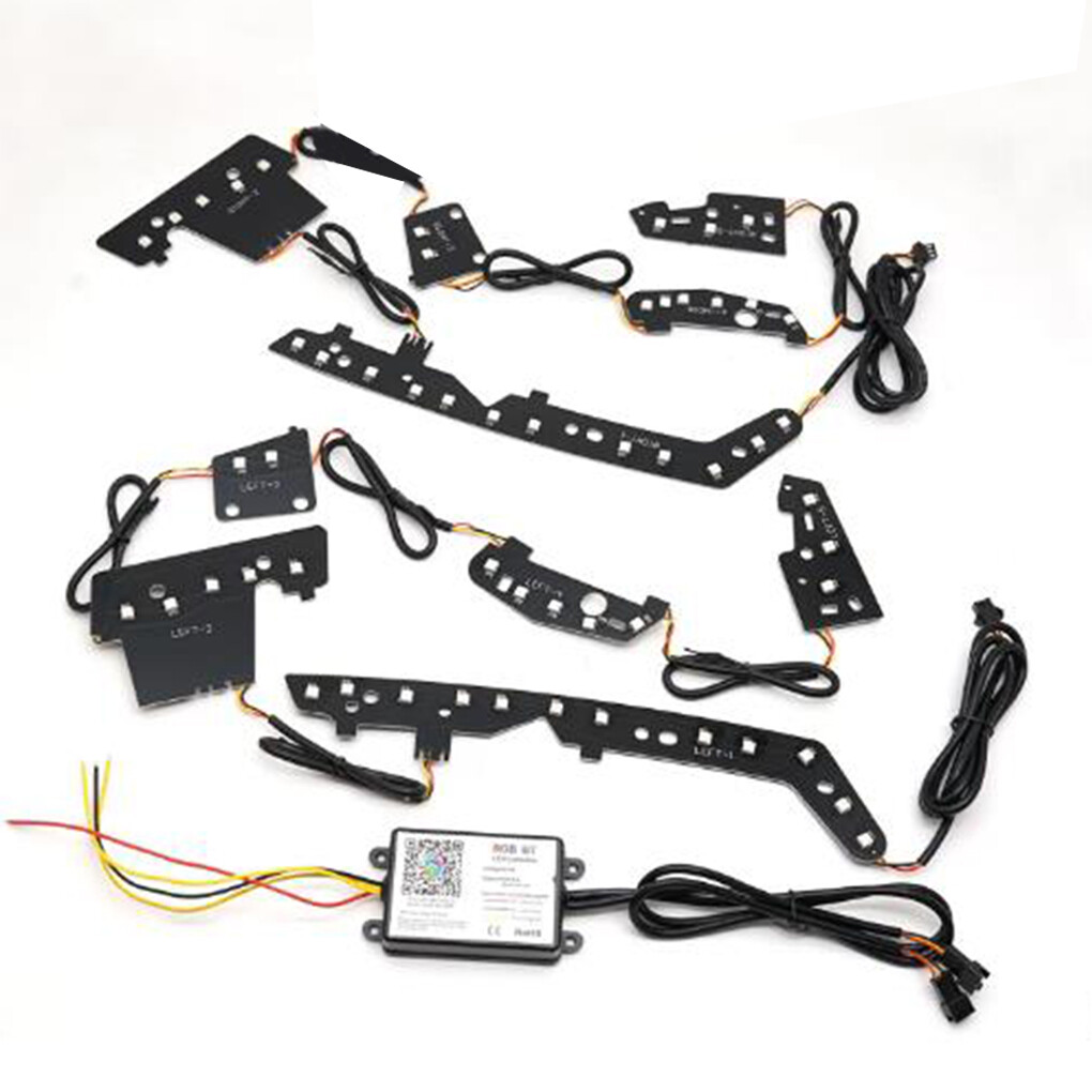 For 2014-2021 Jeep Grand Cherokee Headlight Bluetooth APP RGBW LED DRL Board