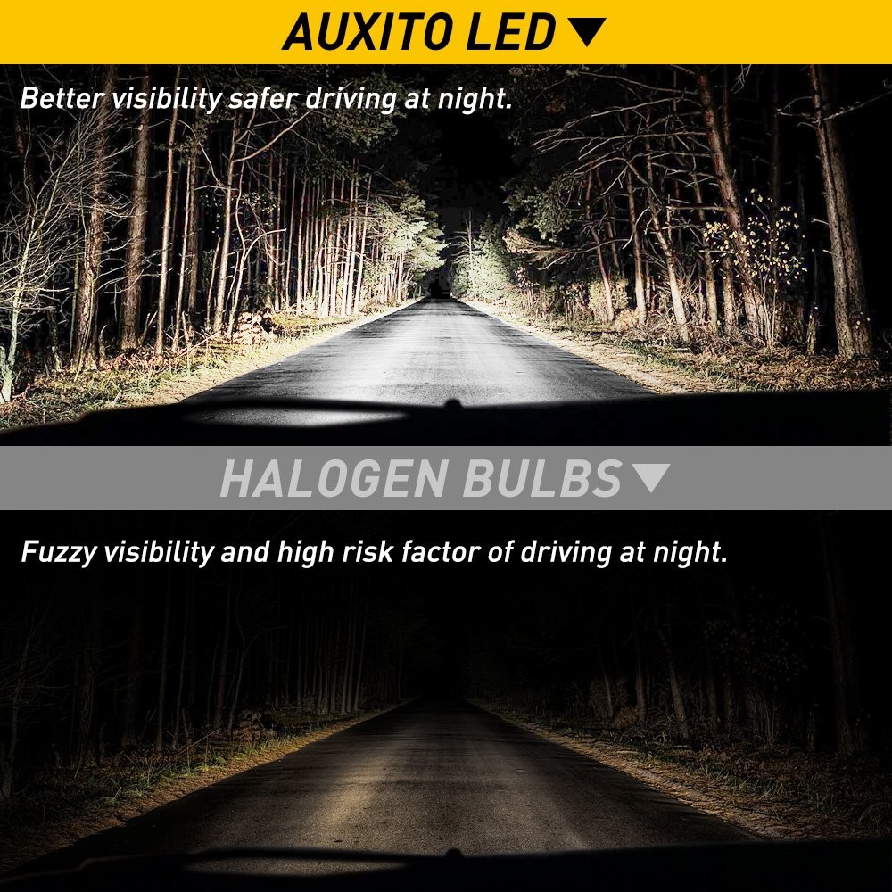 2X H4 HB2 9003 Super White 48000LM Kit LED Headlight Bulbs High Low Beam Combo 2