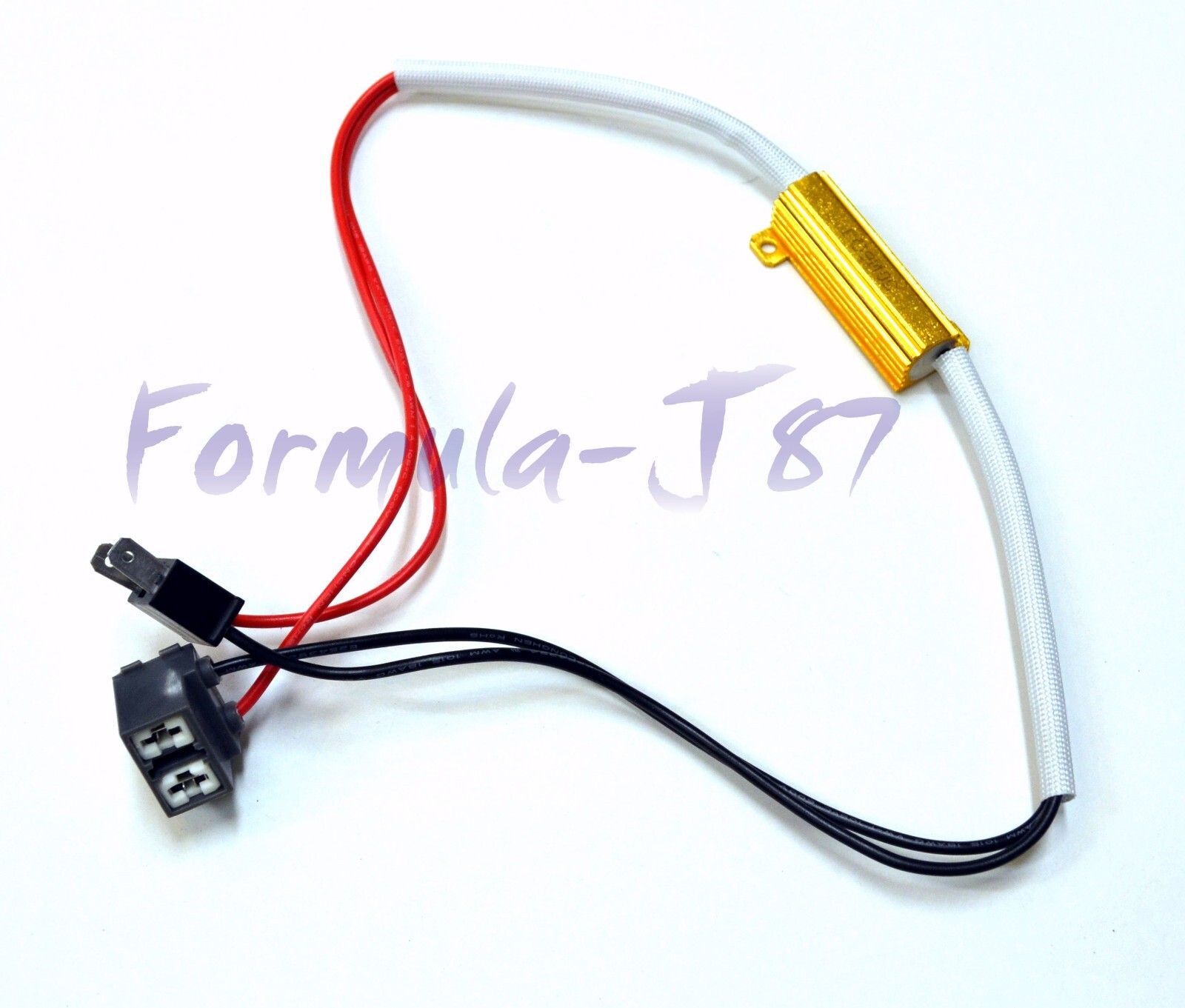 Wire LED Resistor Canceler Error Decoder H7 Head Light Low Beam Plug Play Lamp