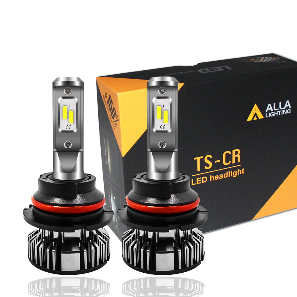 Alla Lighting 9007 Headlight Bulb,Old Halogen Convert to Pure White Bright LED