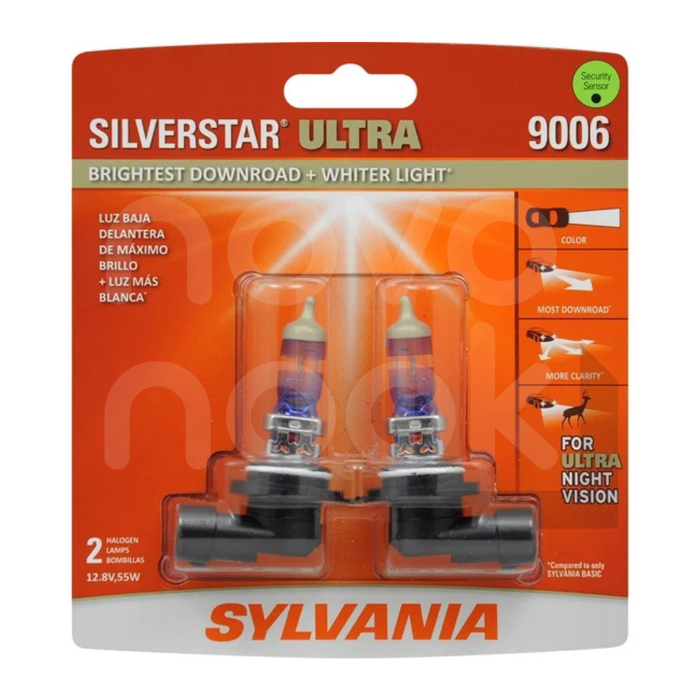 Sylvania 9006 SilverStar ULTRA Halogen Headlight Bulbs (2 PACK) BRAND NEW