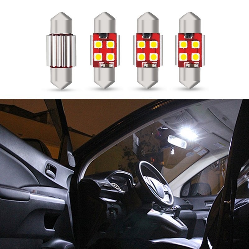 AUXITO LED 31MM-41MM Dome Ceiling Interior Read Bulbs Light for BMW Honda x2/4/6