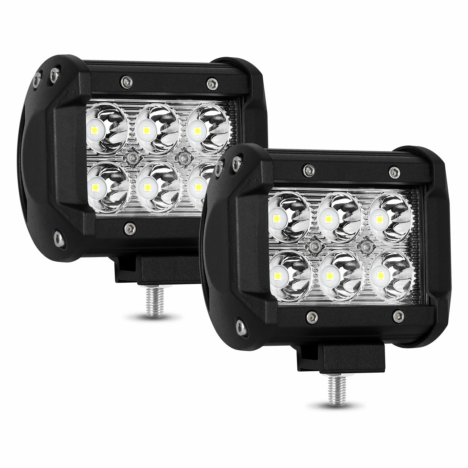 20“inch LED Light Bar Flood Combo Kit+4x 4“ Led Work lights For Offroad Pickup