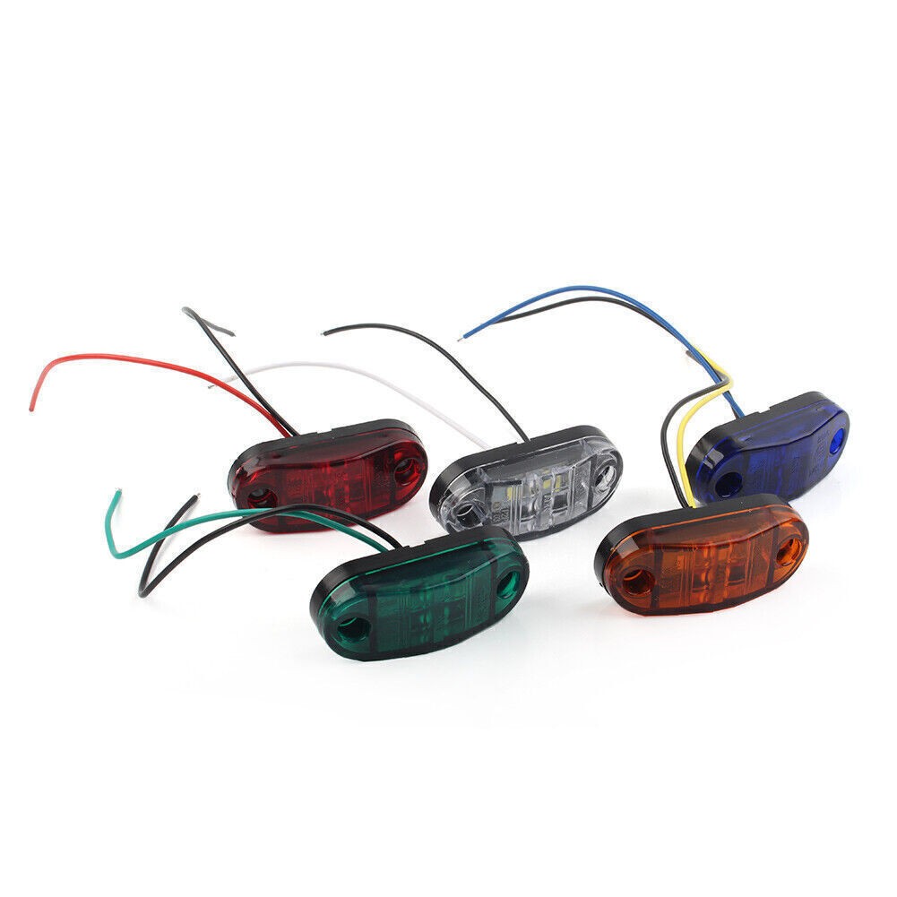 12V 2 SMD LED Side Marker Light Trailer Light For Truck Trailer RV SUV Car