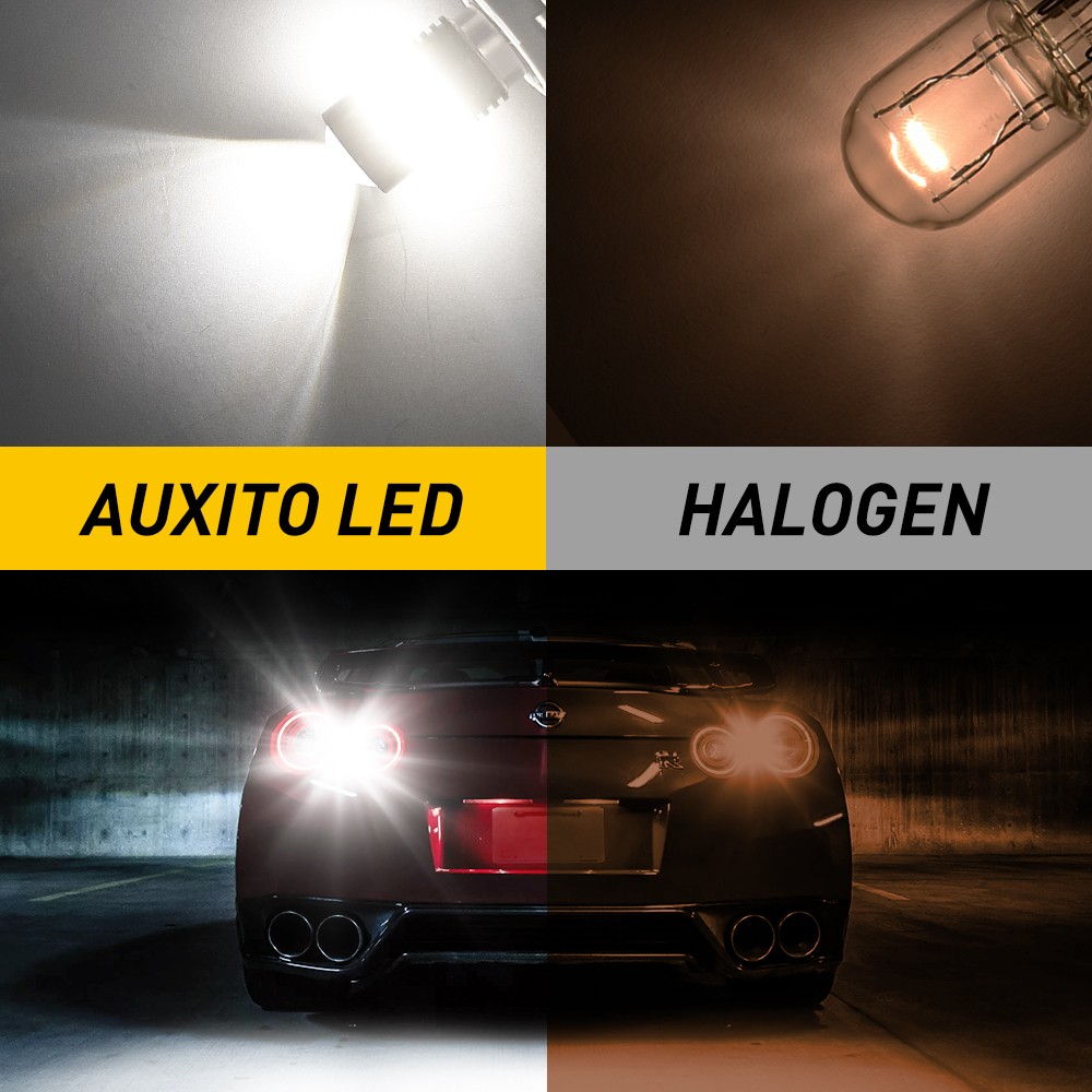 7443 7440 LED Tail Brake Backup Reverse Turn Signal Light Bulb White 6000K 2-20x