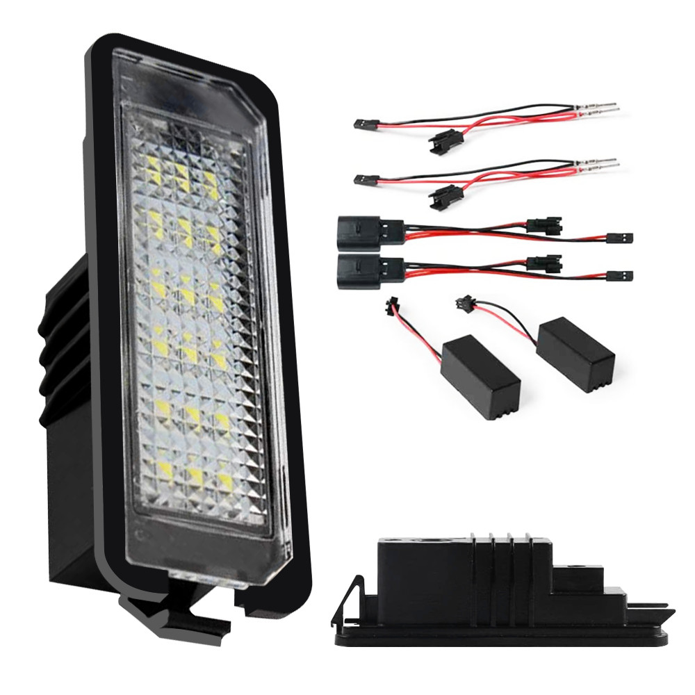 AUXITO 1 Pair LED License Plate Light for VW GOLF EOS POLO SCIROCCO 6000K White