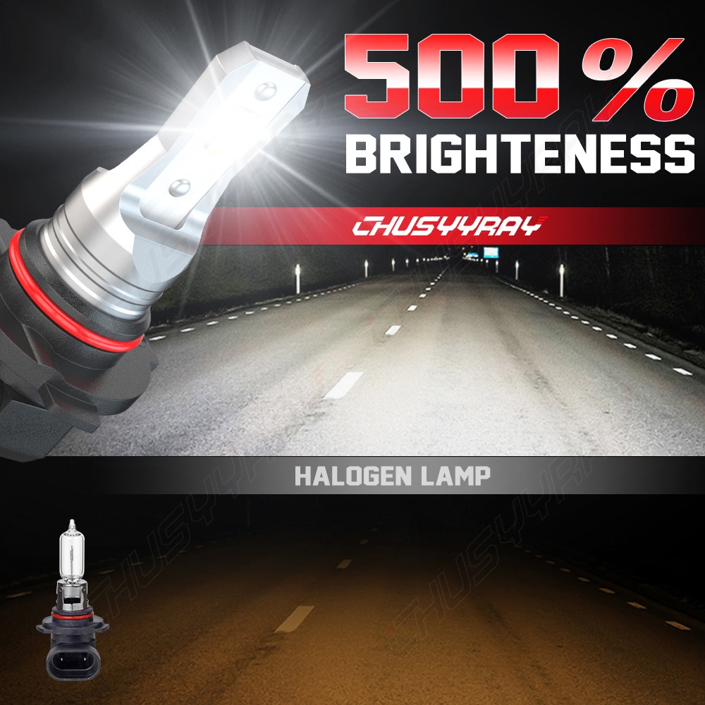 Combo 9005+H11 LED Headlight Super Bright Bulbs Kit White 72000LM High/Low Beam