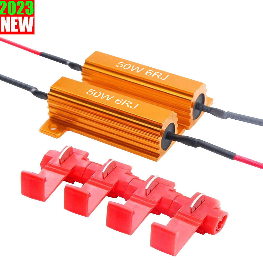 LED Load Equalizer 50W 6Ohm Resistor 3157 Brake Stop Hyper Flash Canceler Fix