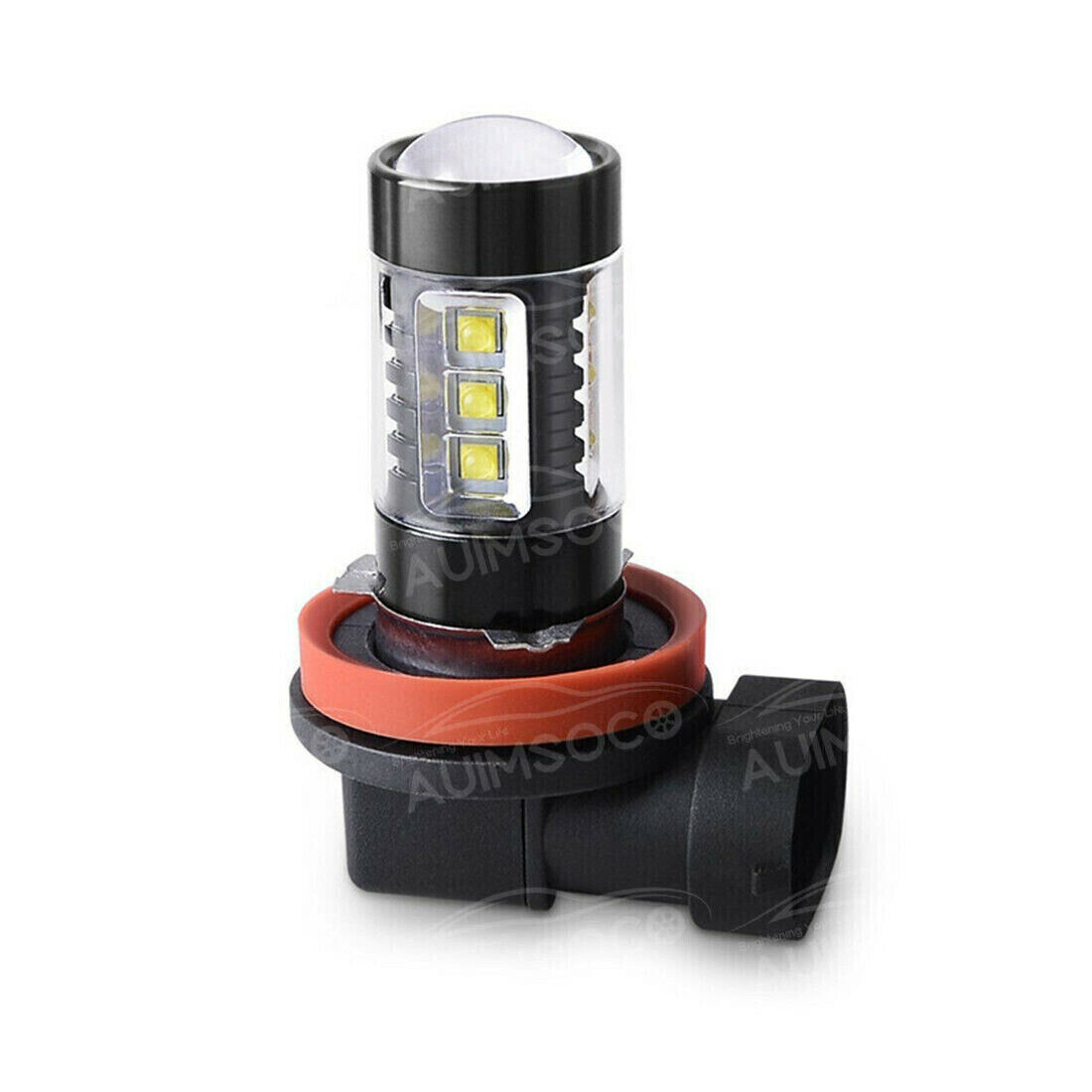 2Pcs H11/H8 LED White Fog Light Bulbs Decoder Error Free Canbus 2-Pack For Cars