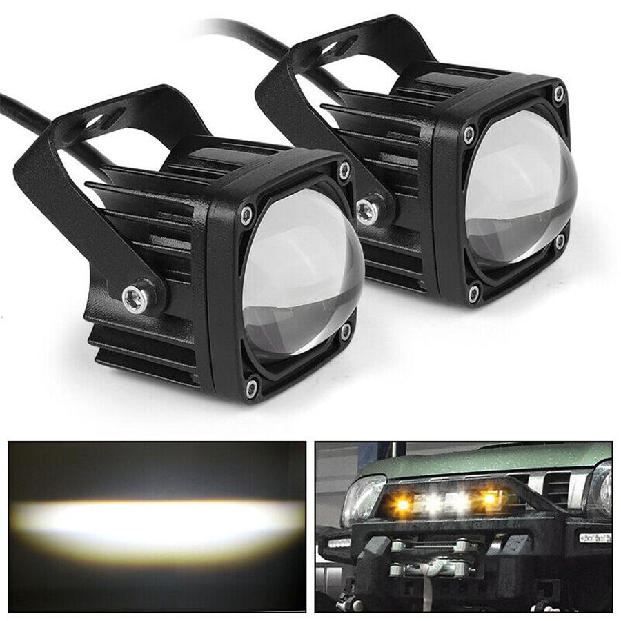 Pickup/Wagon Work Driving Light White ＆ Yellow Aluminum Housing Waterproof