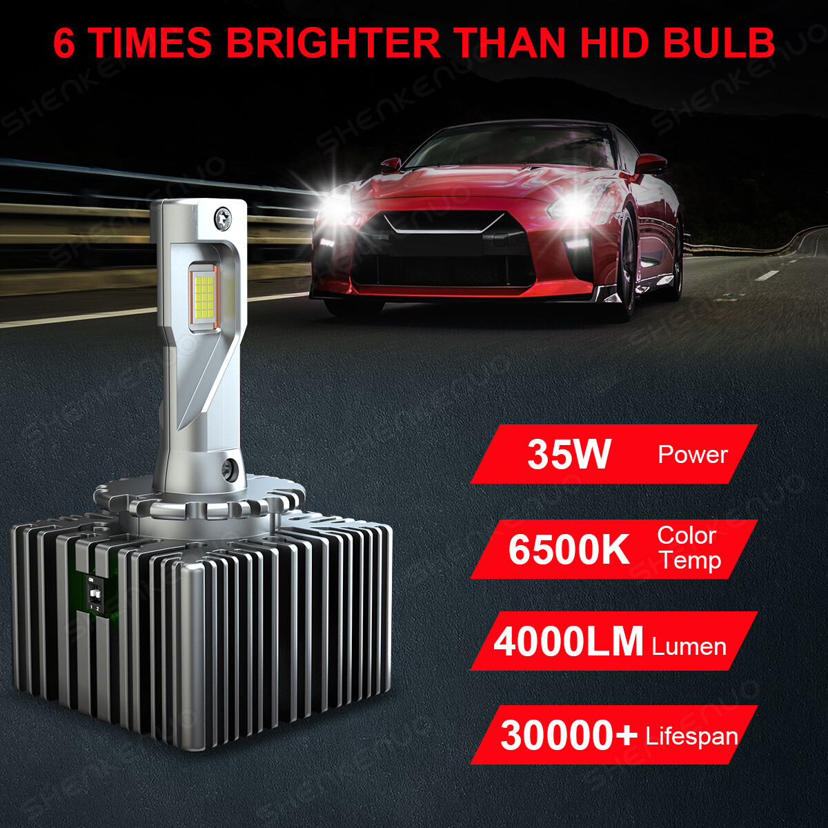 Front LED Headlight Bulbs FIT FOR CHEVROLET BLAZER 2019-2020 High/Low Beam 6500K