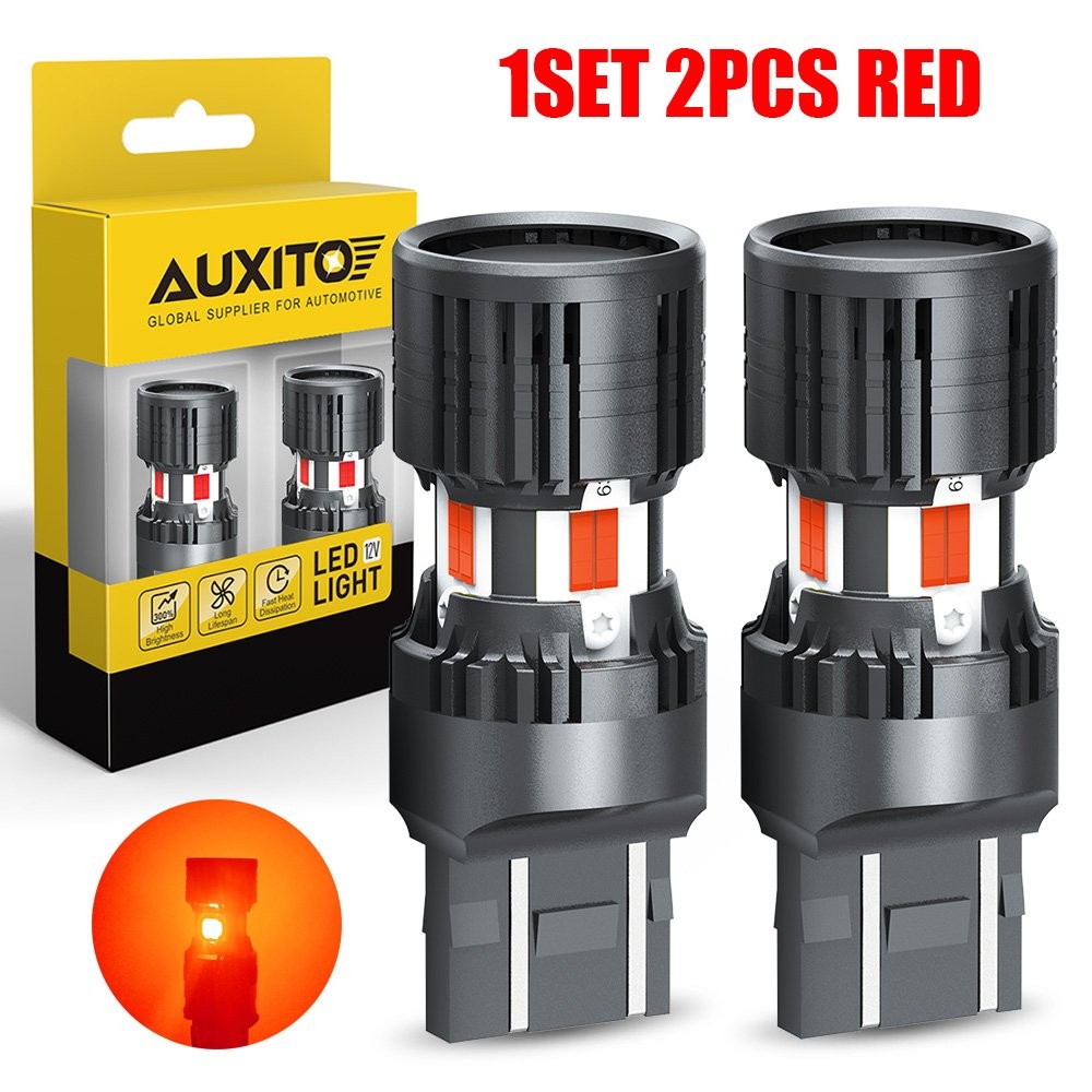 2-20 AUXITO 7443 Red LED Bulbs Tail Lights Brake Lamps Bright Built-in Resistor