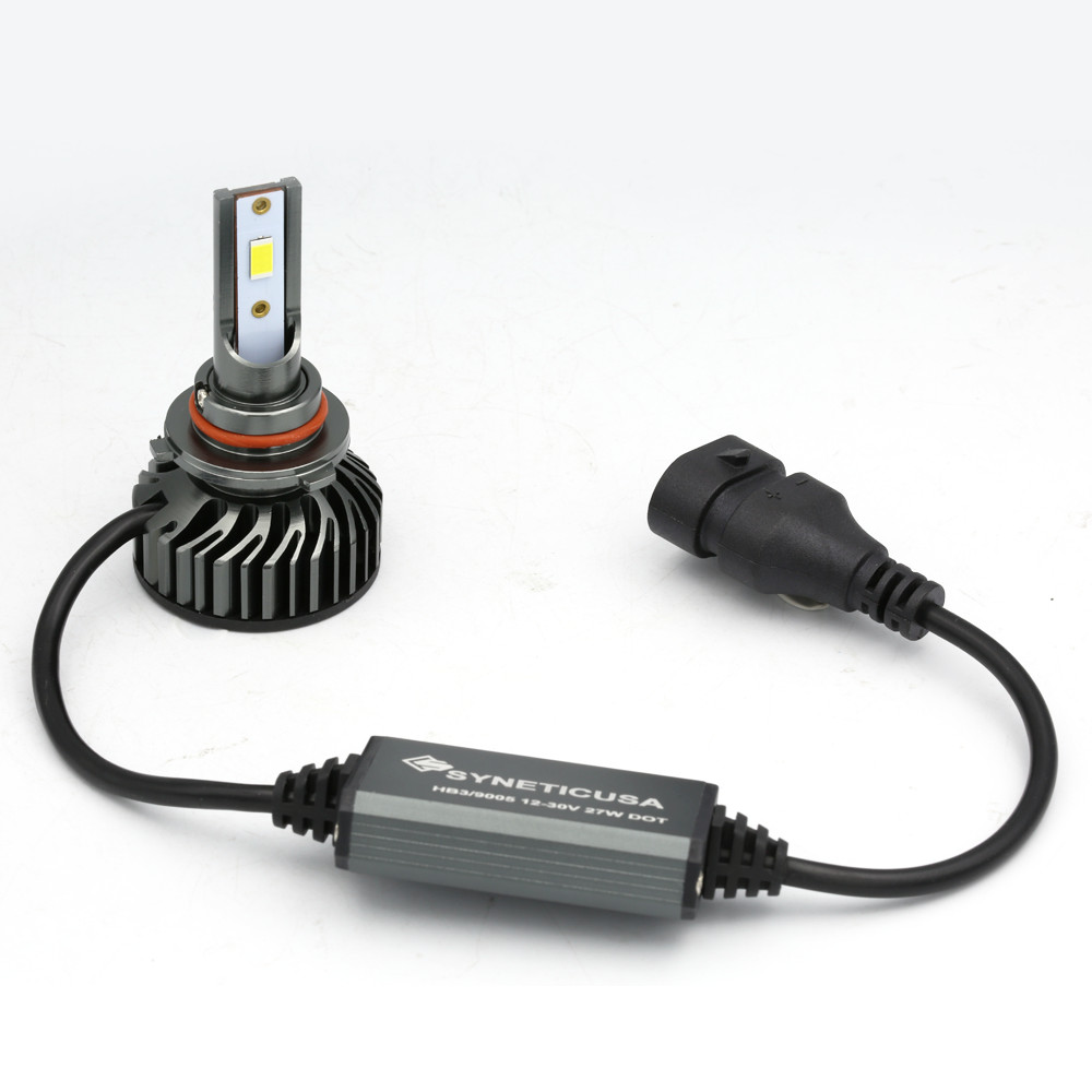 Syneticusa 9005 HB3 CSP LED Headlight Bulbs 6000K White Light Kit High Beam 100W