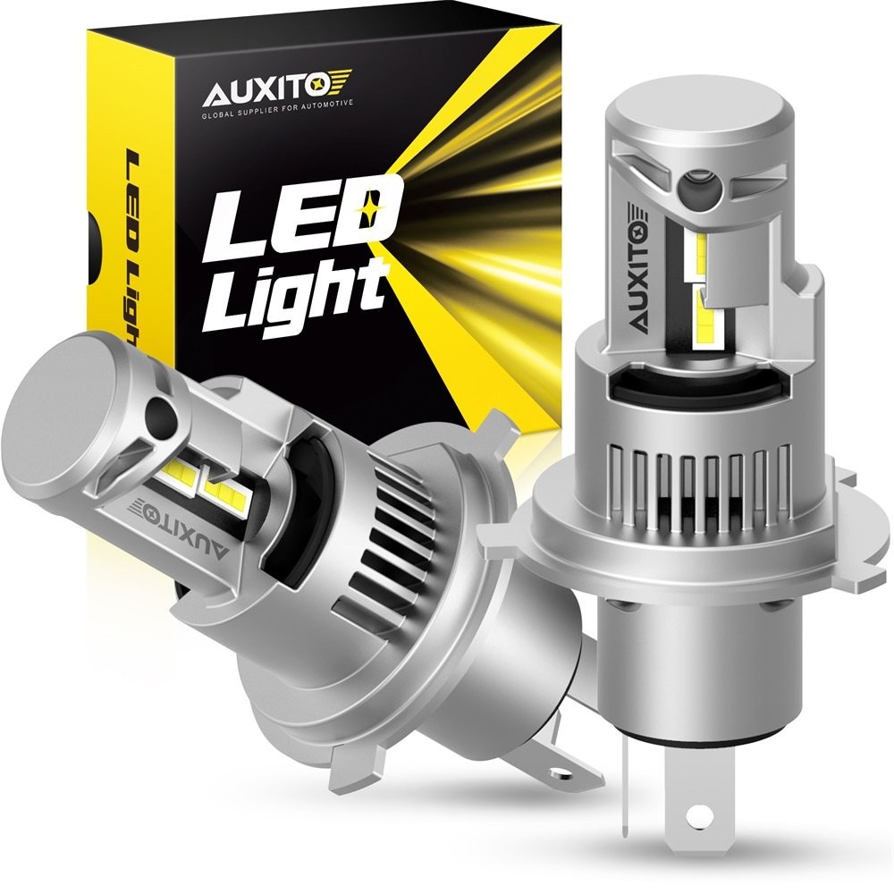 Pair 9003 H4 LED Headlight Kit High Low Dual Beam 6000K Super White Light Bulbs