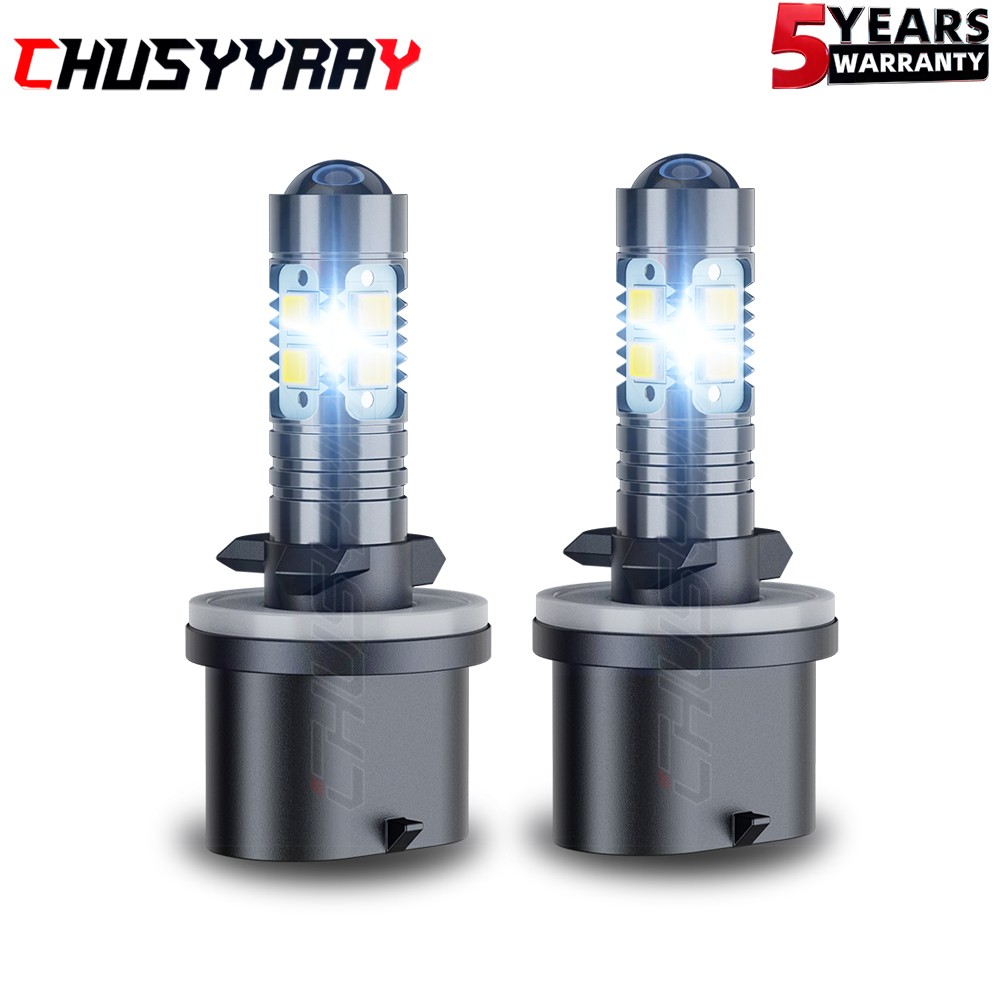 880/899 LED Fog DRL Light Bulbs 330000LM High Power 10000k Cool White Set of 2