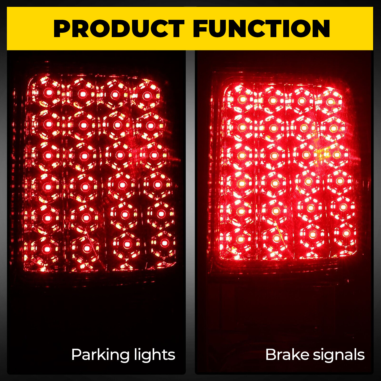 Pair LED Tail Lights Brake Lamps Smoke Lens For Toyota Tundra Pickup 2007-2013