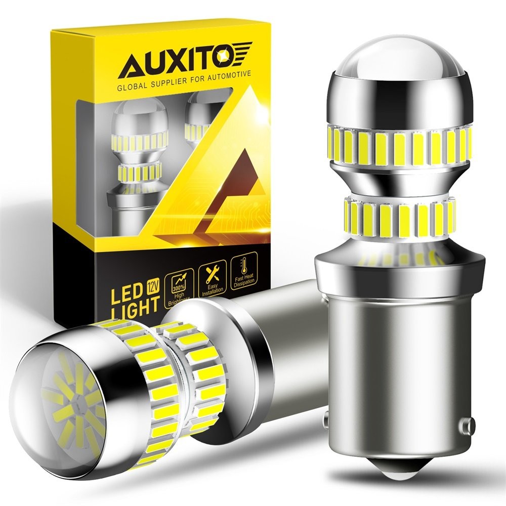 AUXITO 1156 BA15S 5008 1141 White CANBUS LED Backup Reverse Light 7506 Bulbs 54W
