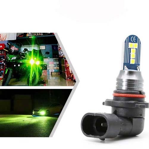 2X 9006 15Watt 1000lm Beautiful Lemon Green LED High/Low Beam Headlight 12-24V