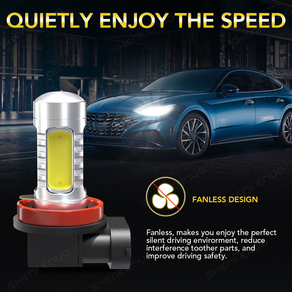 6x Combo H1+H11+H11 6000K LED Headlight High Low Beam Lamp Fog Light Bulbs Kit